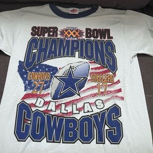 Vintage Super Bowl single stitched cowboys vs Steelers